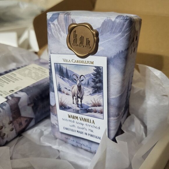 Warm Vanilla Scented Soap With Goats Milk 300g Vila Cardilium - Picture 3 of 8